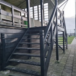 Oude houten tribune Heracles uit de Bornsestraat - Stadionkoorts
