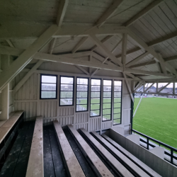 Oude houten tribune Heracles uit de Bornsestraat - Stadionkoorts