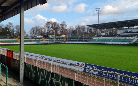 Het Preußen stadion in Münster - Groundhopping Stadionkoorts